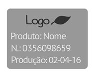 Exemplo de etiqueta produzida na Topflex.